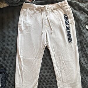 Abercrombie & Fitch Men's Off-White Joggers